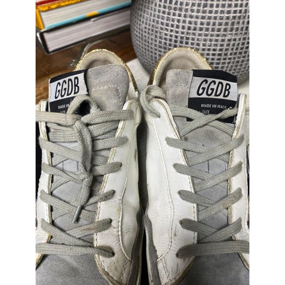 (Sold) Golden Goose Superstar Sneakers White Gold - Picture 10 of 14